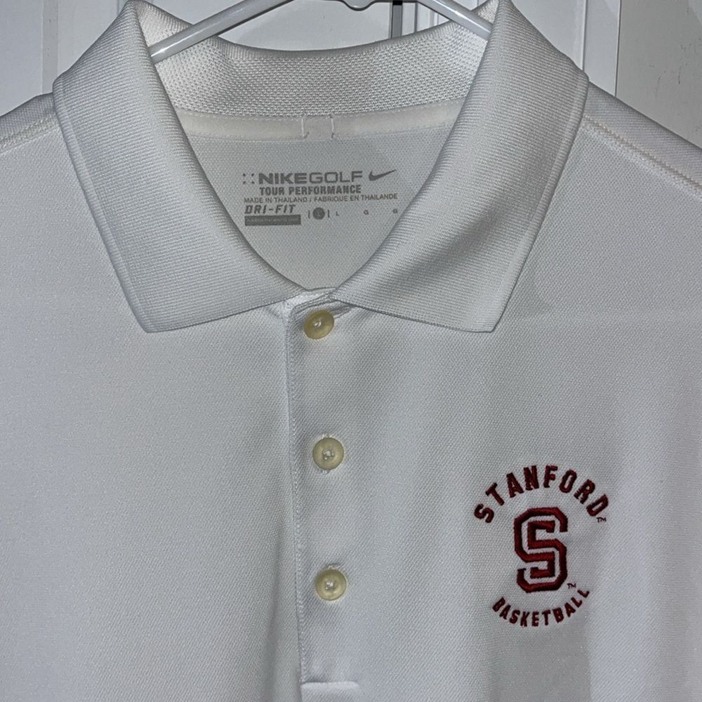 Nike Stanford Cardinals Basketball Team Issue Tour Performance Golf Polo Shirt